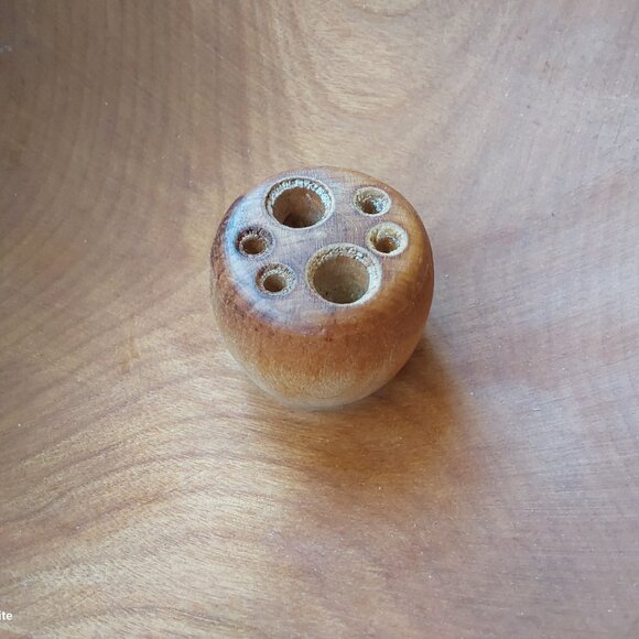 Vintage Baribocraft wood nut bowl with nutcracker and picks - Picture 4 of 9